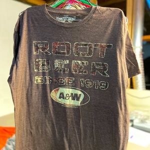 A&W Root Beer T-shirt - Men’s size XL - Brown